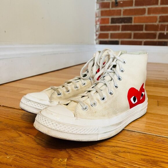 Converse x Comme des Garcons Chuck 70 PLAY shoes sneakers 9 - Picture 6 of 16
